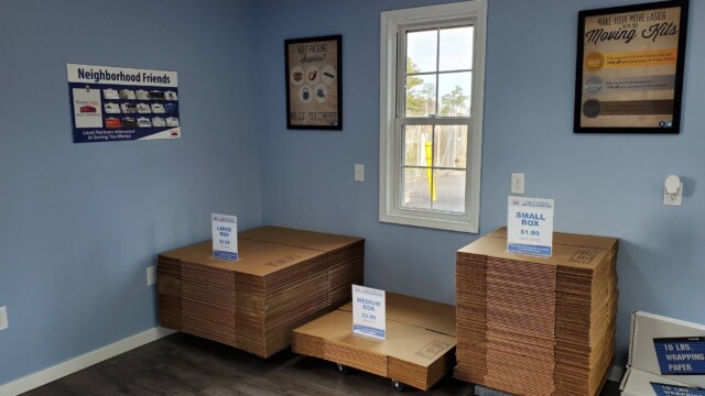 Moving Boxes at Stored Away Self Storage in Sneads Ferry NC